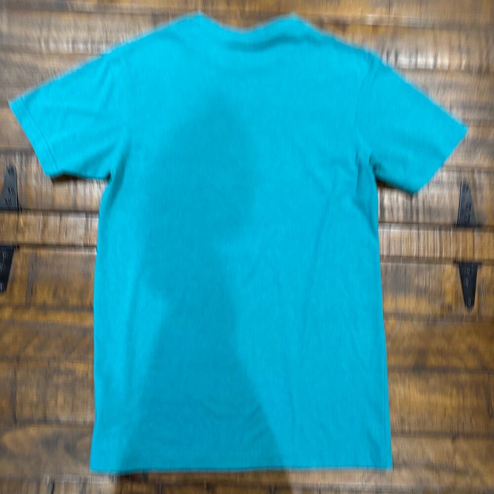 Patagonia Ventura Crest Slim Fit Fitz Roy Turquoise Blue Mens Short Sleeve Shirt - Picture 6 of 10